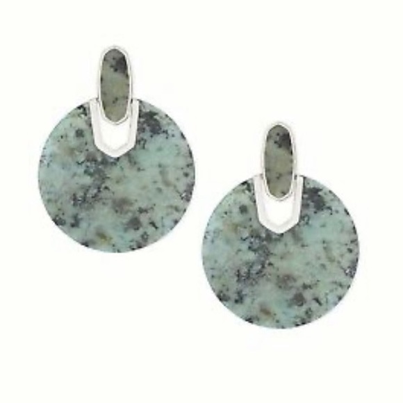 Kendra Scott Didi Rhodium Plated African Earrings